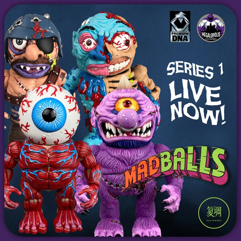 

Madballs Серия 1, модный игровой орнамент, megalolic Premiumdna в наличии, подарок на Хэллоуин