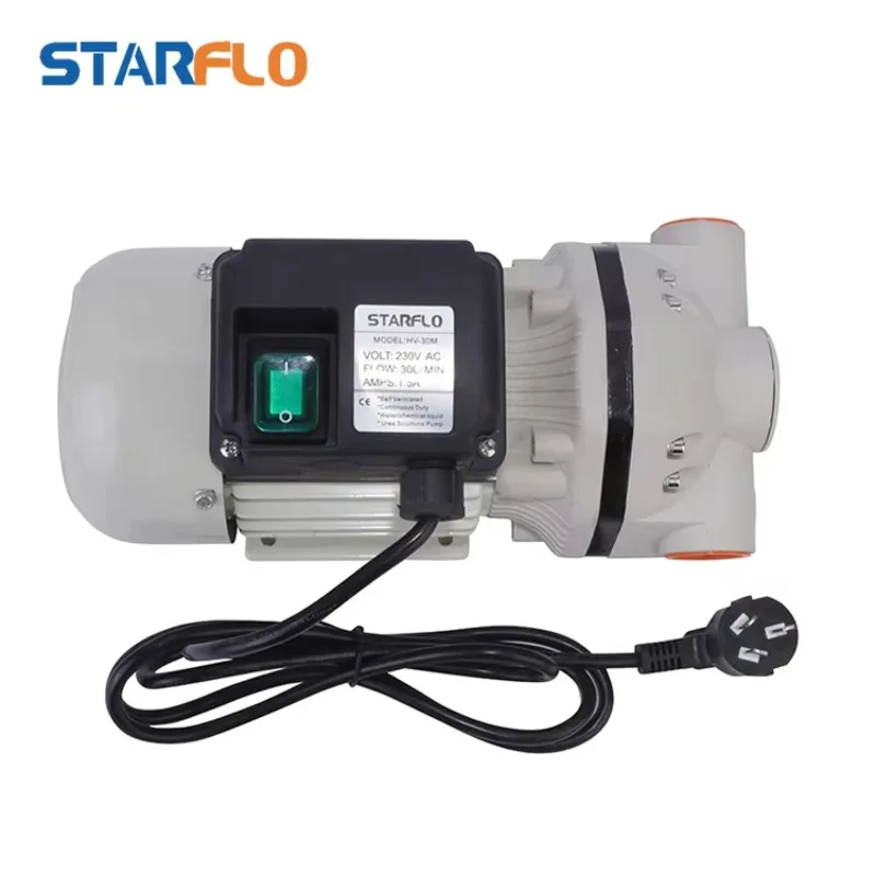 

Лидер продаж на заводе STARFLO HV-30M 230 В 30-35 л/мин 40PSI Мини портативный автоматический комплект с высокой скоростью расхода мочевина Ibc перекачивающий насос для