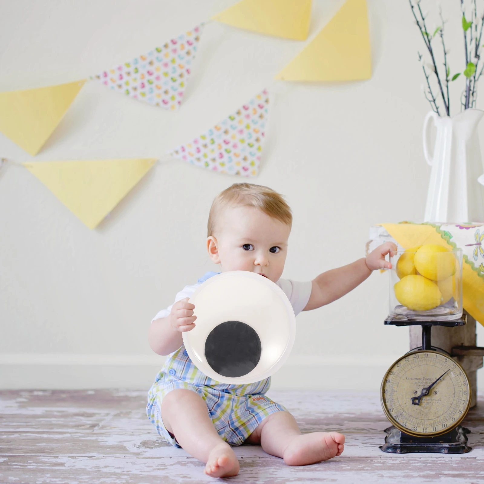 

16pcs Big Wiggle Plastic Safety For Bear Diy Crafts Decor Self Adhesive Animal Eyes Kids School Projects Googly Eyes Decals