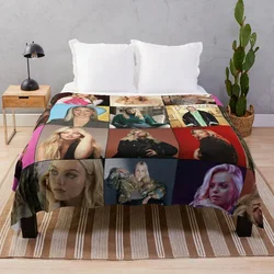 Renee Rapp Photo Collage Art Throw coperta Soft Plaid fluffy Cute For Sofa coperte sottili