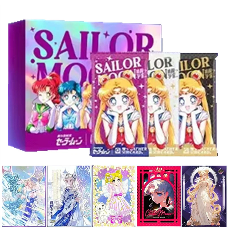 Sailor Moon 31TH Awakening The Universe Series Trading Collection Card Moonlight Crystal Fantasy Magic Card Flash Card Toy Gifts