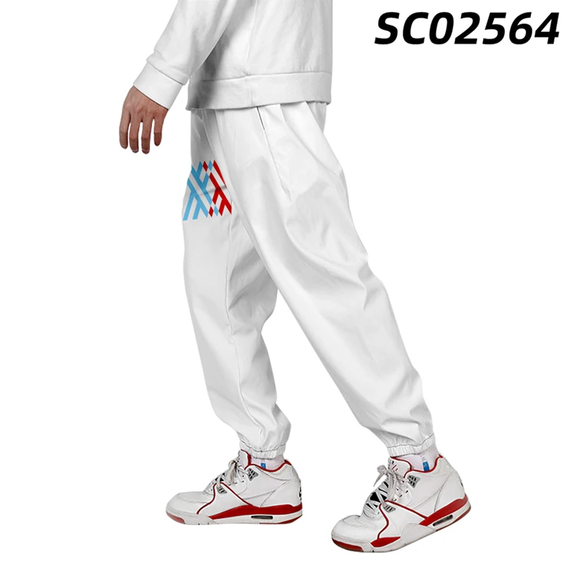 Darling In The Franxx 3D Joggers Pants Hip Hop Trousers Kpop Fashion Casual High Quality ZERO TWO Funny Pants for Men and Women