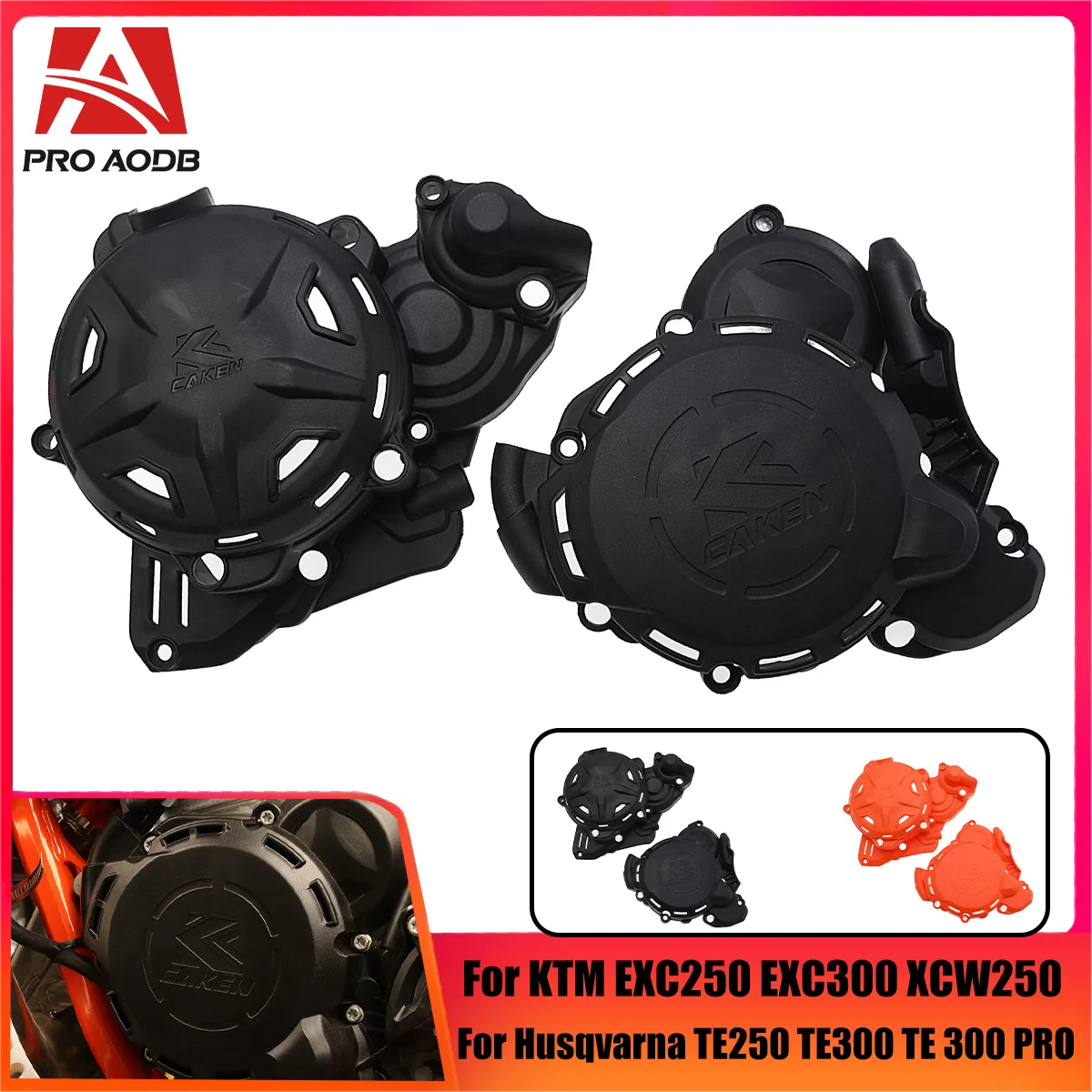 NEW 2024 Motorcycle Engine Clutch Cover Protector Guard For KTM Husqvarna EXC XCW 250 300 PRO EXC250 EXC30 TE TE250 TE3000