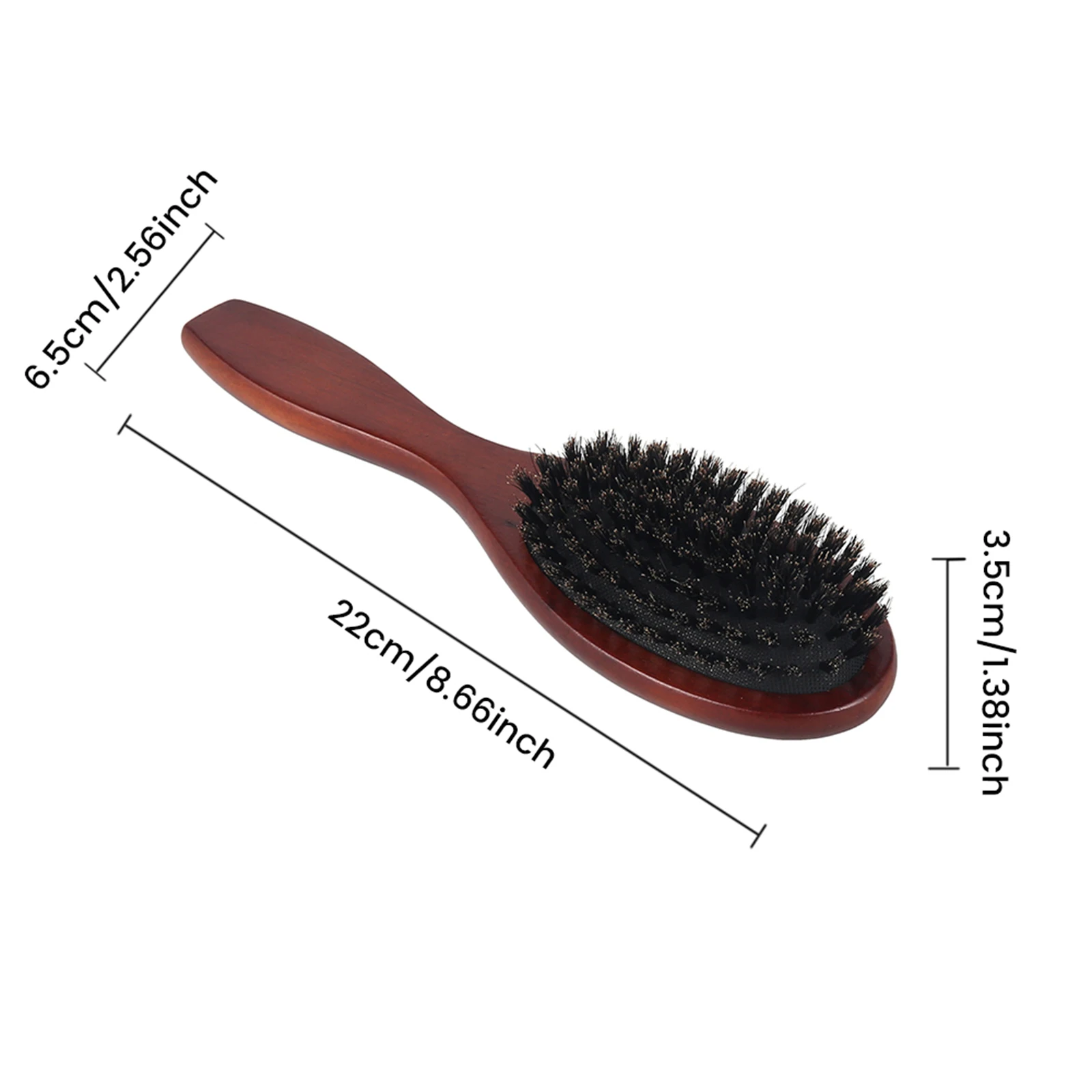 1/2/3Pcs Natural Boar Bristle Hair Brush Women Combs Professional Salon Teasing Back Hair Brushes Wooden Paddle Hairbrush