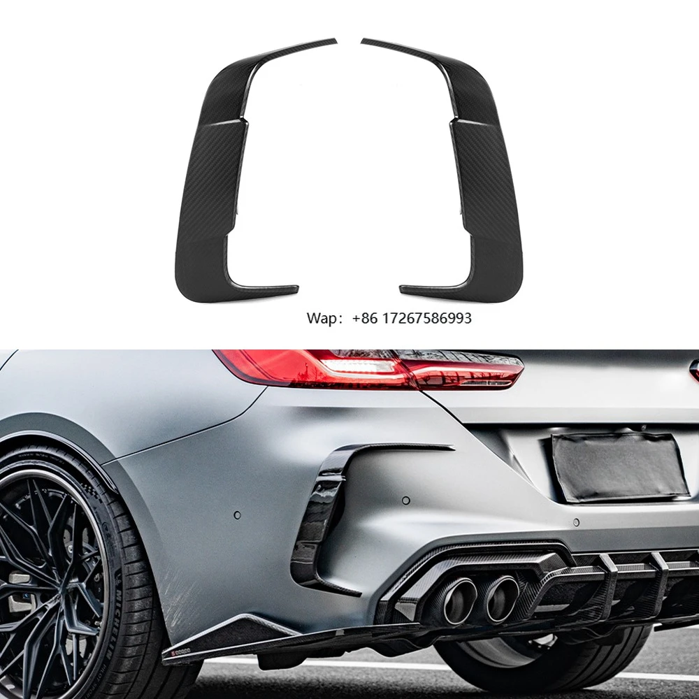 

High QualityDry Carbon Fiber Hood Trims Body Kits for M8 F91 SQ Style Prepreg Carbon Fiber Rear Vent Trim