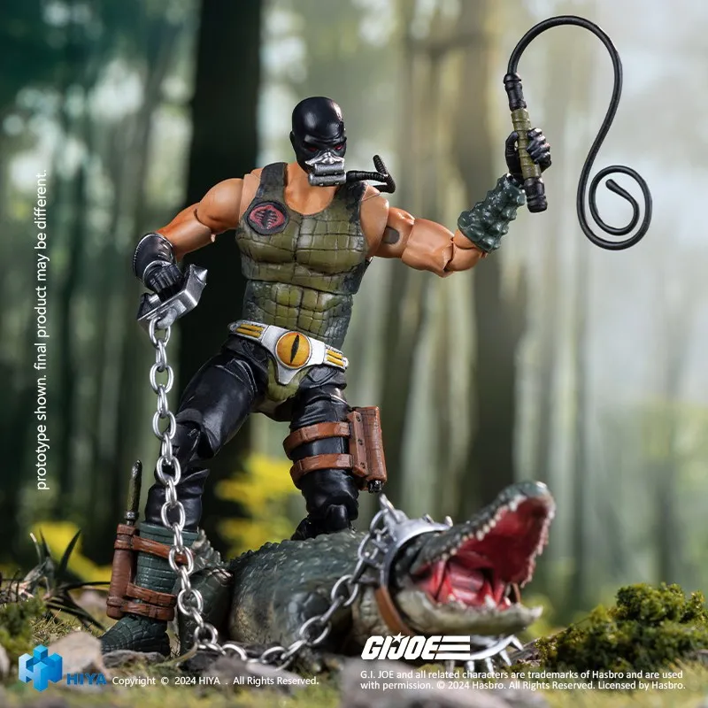 

[In Stock] Genuine G.I. Joe: The Rise Of Cobra Croc Master 1:18 Mobile Doll Figure Model Collection Hot Blooded Comic Boy Gift