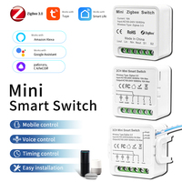 Tuya Zigbee 3.0 Smart Light Switch Module DIY Relay Breaker 1 2 3 Gang Smart Life APP Voice Control Alexa Google Home Assistant