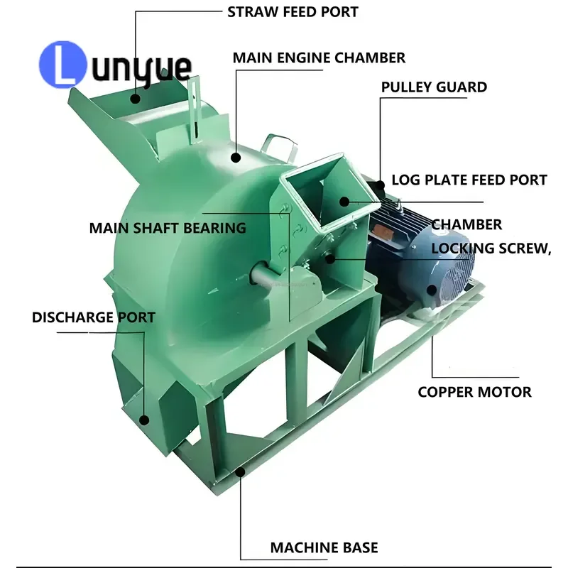 2025 New Model Wood Crusher Sawdust Machine and Grinder for Sawdust Shavings for Crush Coconut Shells and Branches
