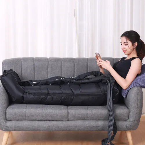 Imagen 2 del producto Sistema de terapia de presión de piernas YITI, máquina de drenaje linfático neumático para todo el cuerpo, masajeador de pies de compresión de aire, 6 cámaras