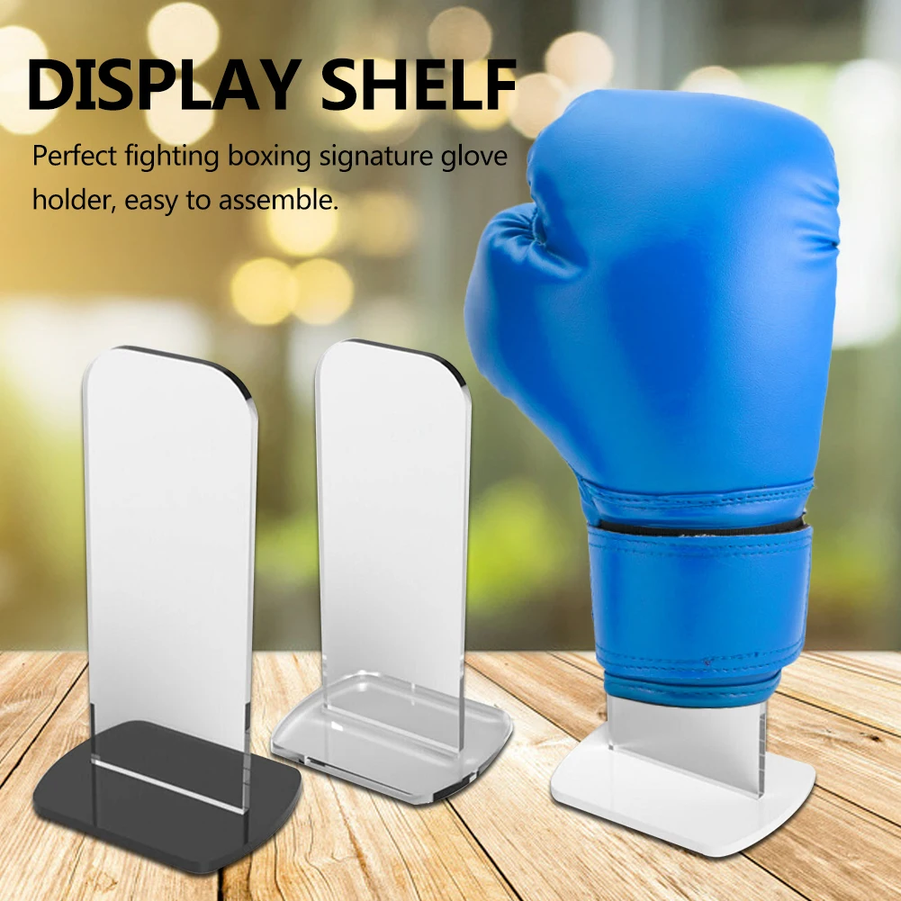 Boxing Glove Holder | Vertical Acrylic Boxing Gloves Display Rack Holder | Baseball Glove Display Ho