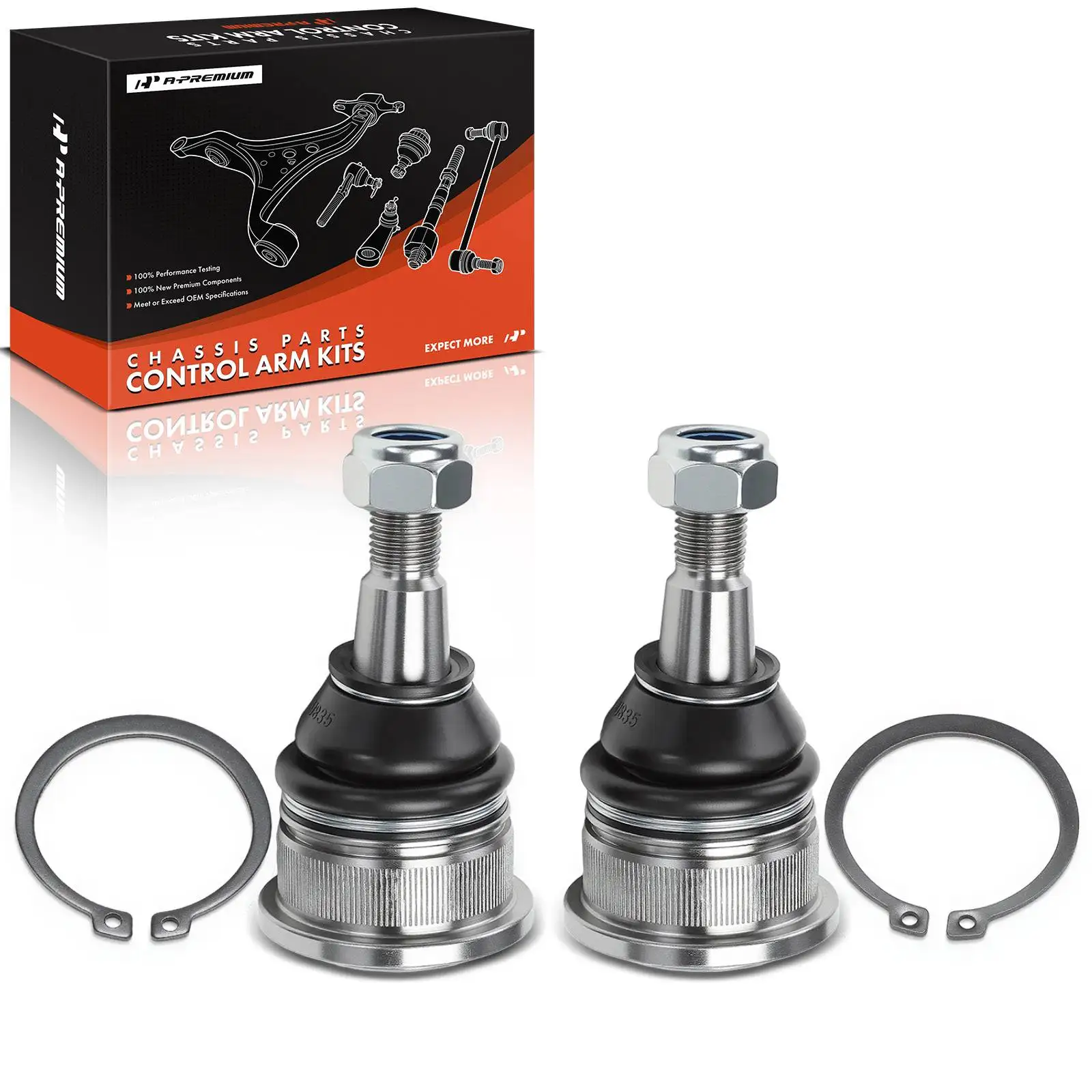 A-Premium 2x Front Upper Side Suspension Ball Joint for Ram 1500 11-18 2500 11-13 3500 11-12 Dodge Ram 1500 06-08 Ram 2500 03-10