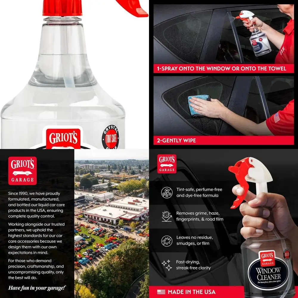 

Window Cleaner, Cleaning Spray for Automotive Windows, Mirrors, Shower Doors, and More, 11108, 35oz