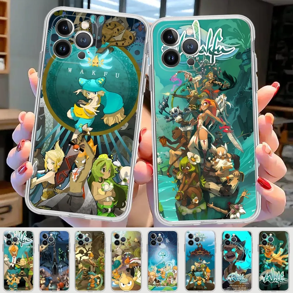 Game W-Wakfu Phone Case For IPhone 15 8 7 6 6S Plus X SE 2020 XR XS 14 11 12 13 Mini Pro Max Mobile Case