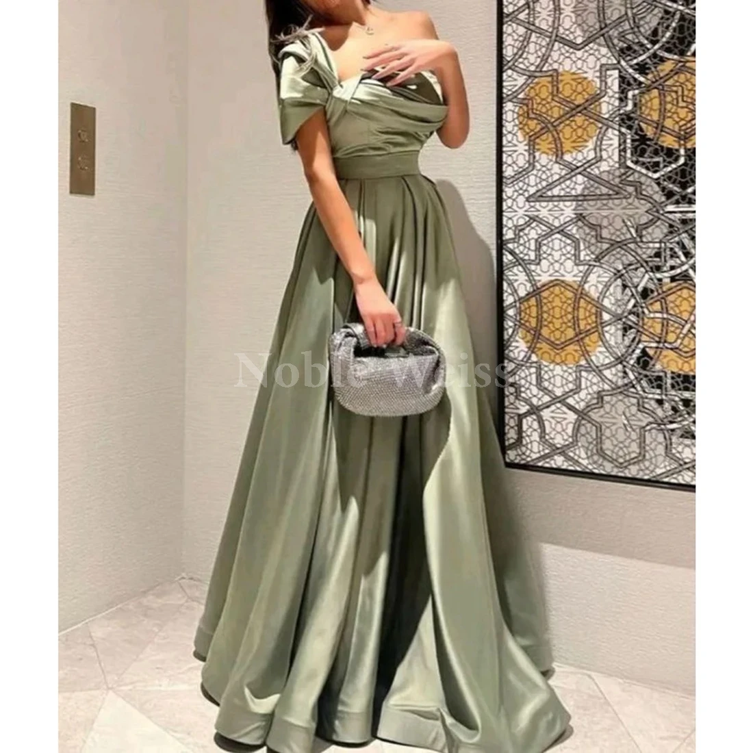 

Атласное вечернее платье трапециевидной формы для выпускного вечера, элегантные женские бальные платья на заказ