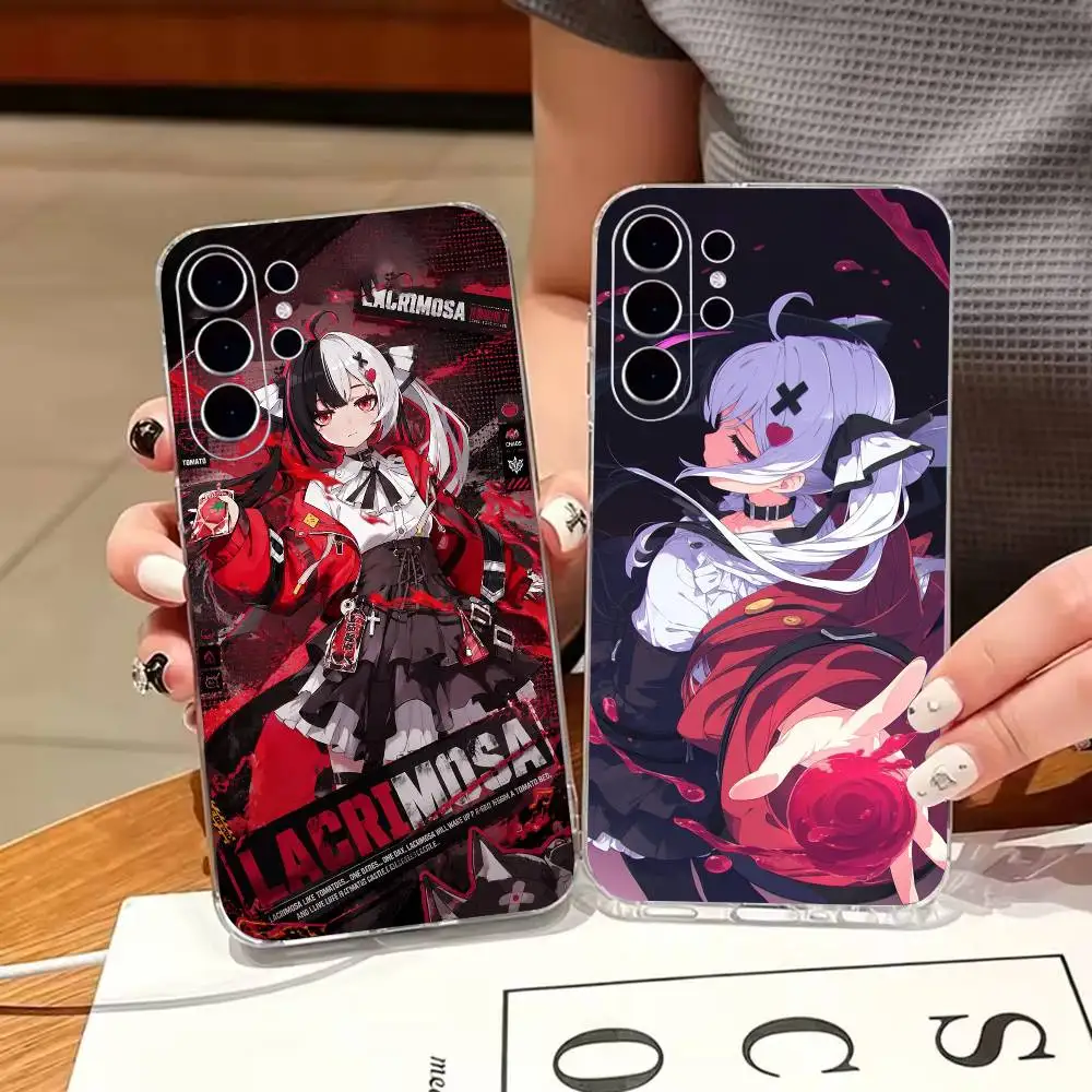 L-Lacrimosa Neverness to Everness Transparent Phone Case For Samsung S25,S24,S21,S22,S23,S30,Ultra,S20,Plus Soft Cover
