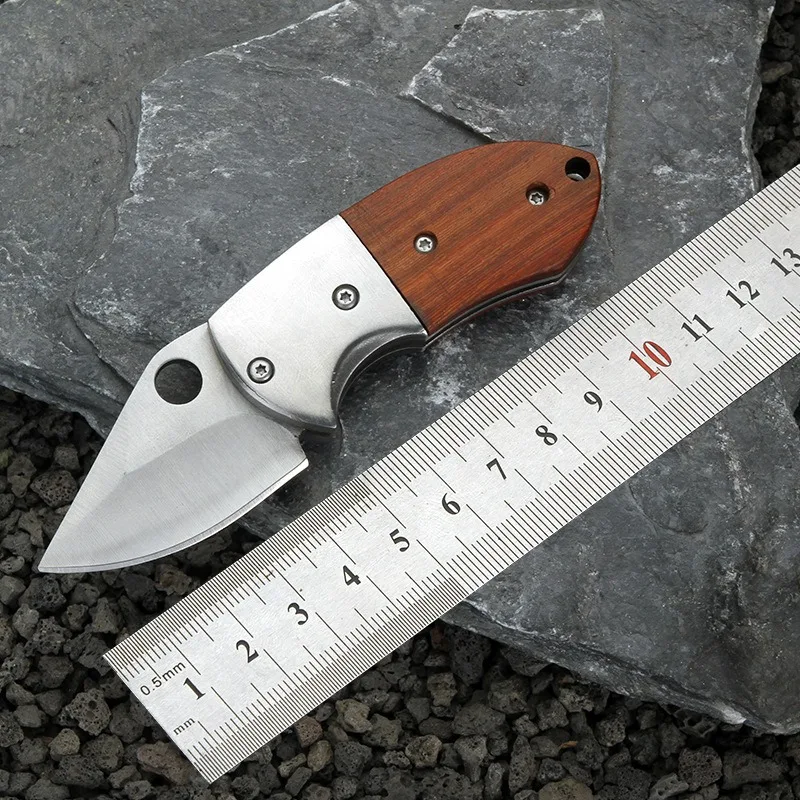 Portable multi-functional outdoor mini folding knife CR13 exquisite keychain unboxing knife DK20