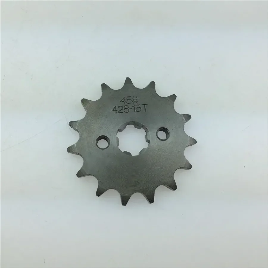 Motorcycle 428 Small Sprocket -15 Tooth Before Small Flywheel Material Cast Iron Free Shipping Universal Accessories