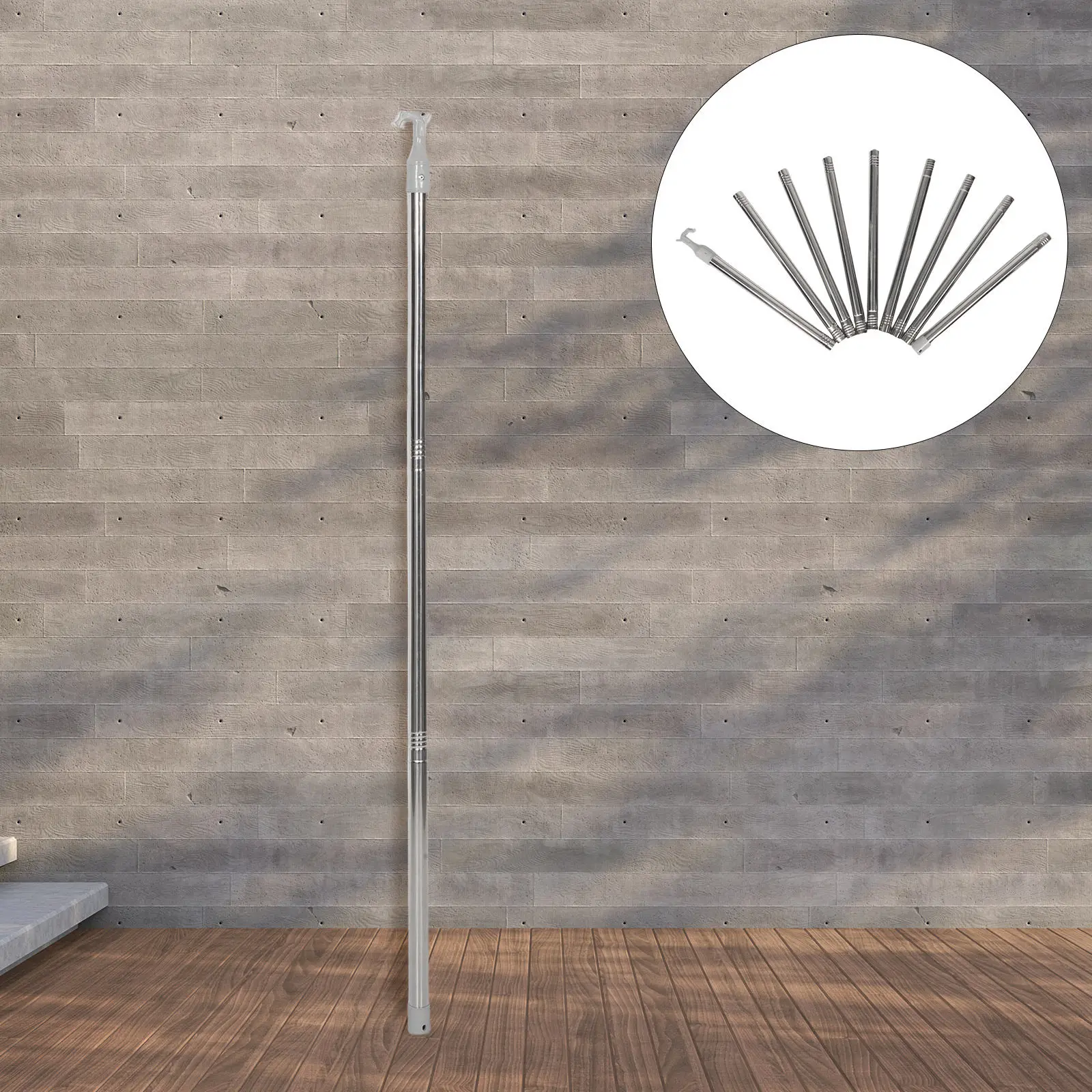 Telescoping Stainless Steel Blind Opener Pole 3.6m for Hard to Reach Roof Window Universal Blind Rod