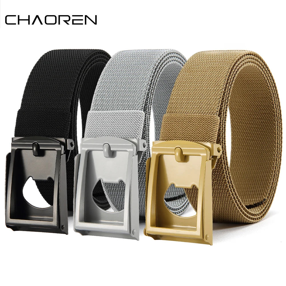 Cintura tattica da caccia all'aperto da uomo con fibbia multifunzionale Cintura in nylon Cintura in tela del Corpo dei Marines Fibbia in plastica 125 cm 3 pezzi