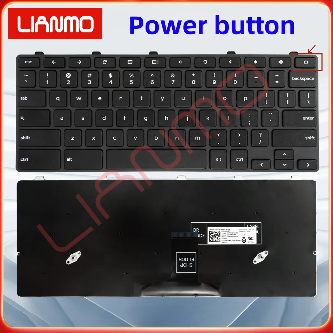 US notebook keyboard For Dell Chromebook 5190 3400 3100 Keyboard Replacement 0D2DT 00D2DT