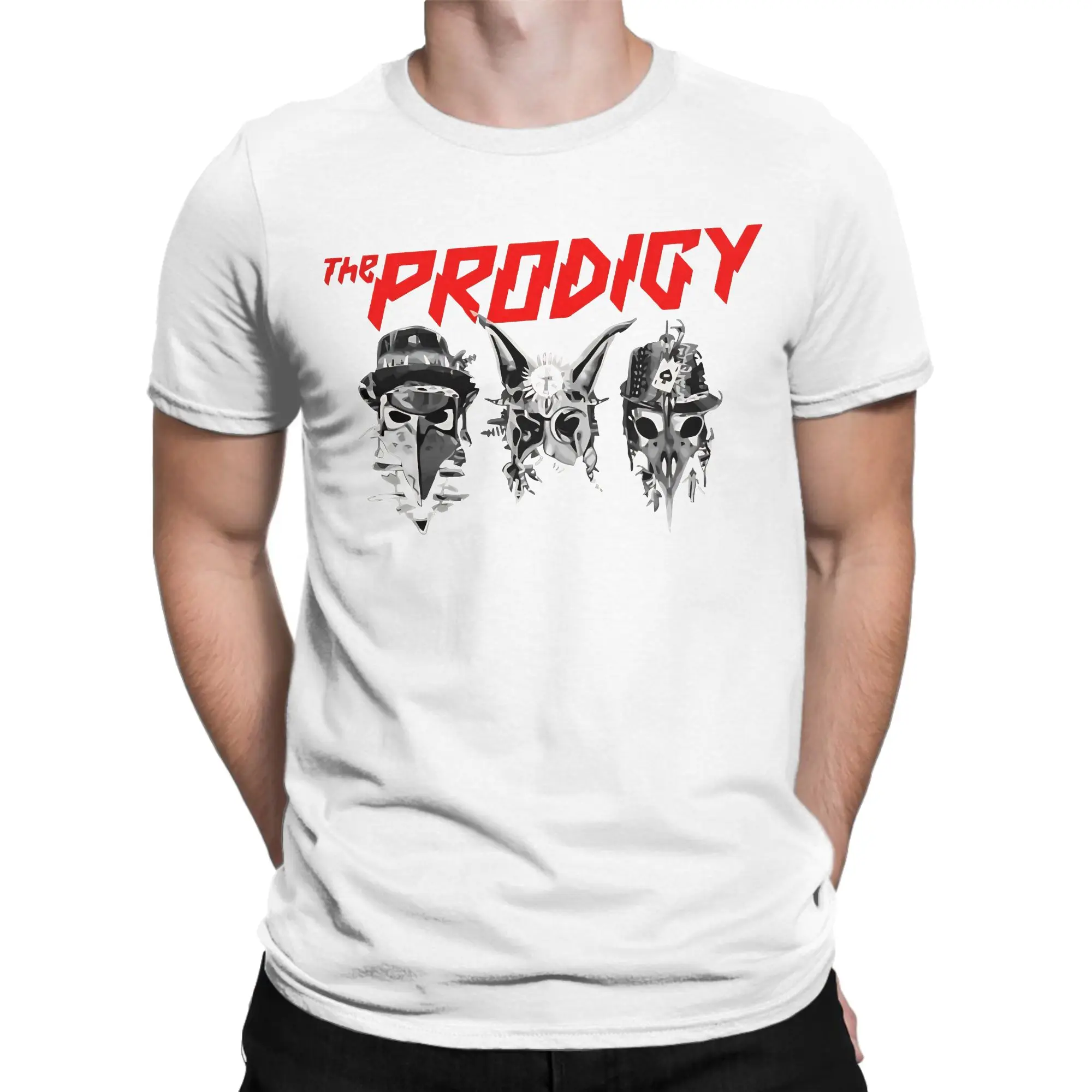 Vintage T-Shirt Summer Bestsell Skull Prodigi Edm Leisure T-Shirts Prodigys 100% Cotton Tee Shirt for Men Top Tees