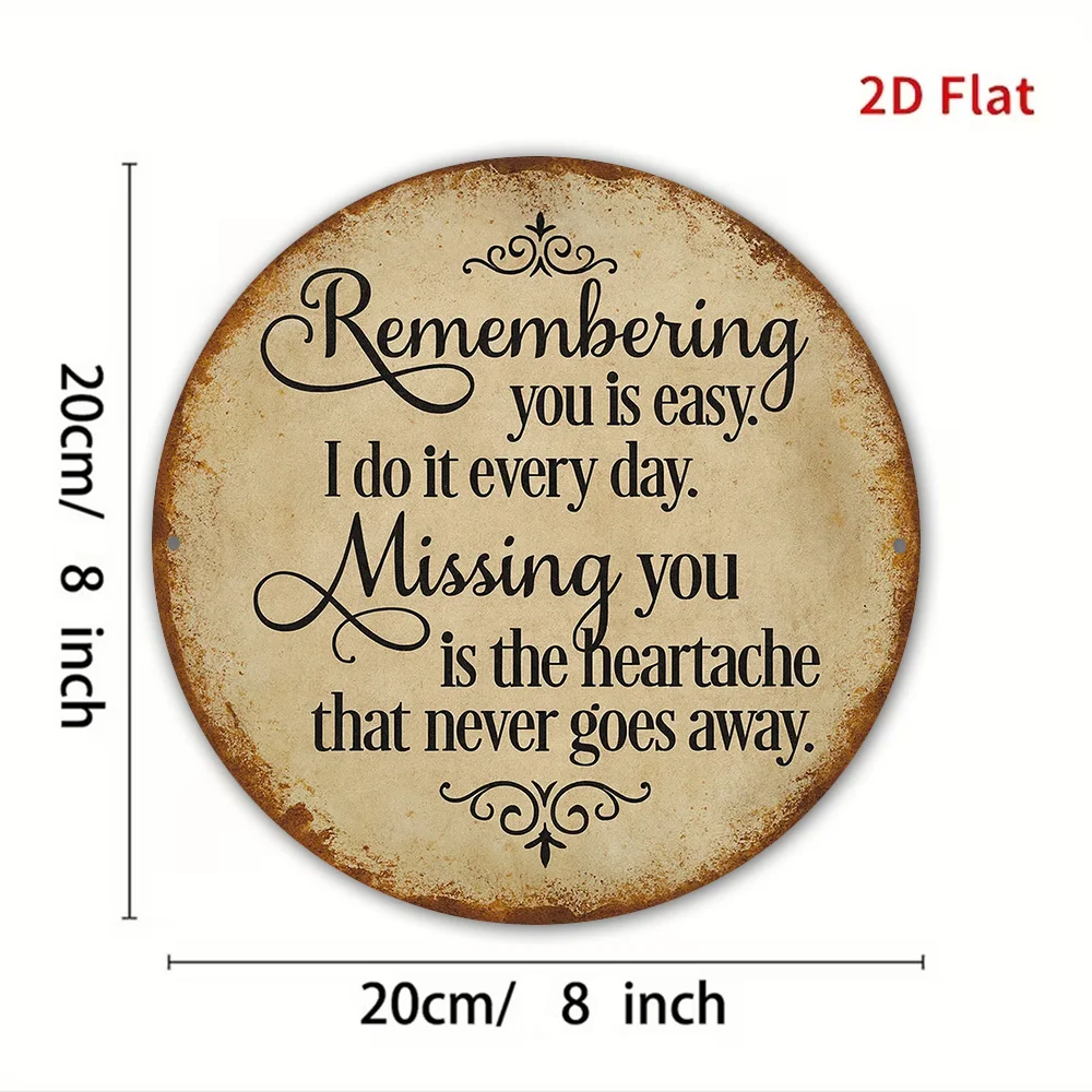 1pc Suitable for Living Room, Bedroom,Study Wall Decor- Vintage Nostalgic Round Plaque 