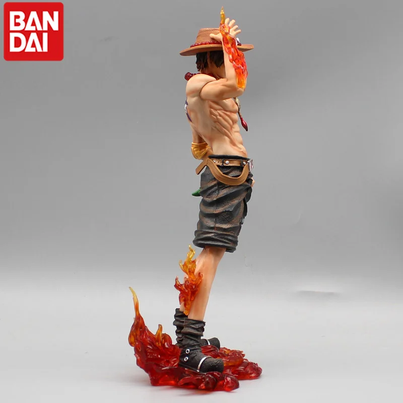 One Piece Edward nueva puerta Vulcan frutas quemadas alrededor de Portgas D Ace cuatro emperadores llama Base modelo de figuras de acción adornos juguete