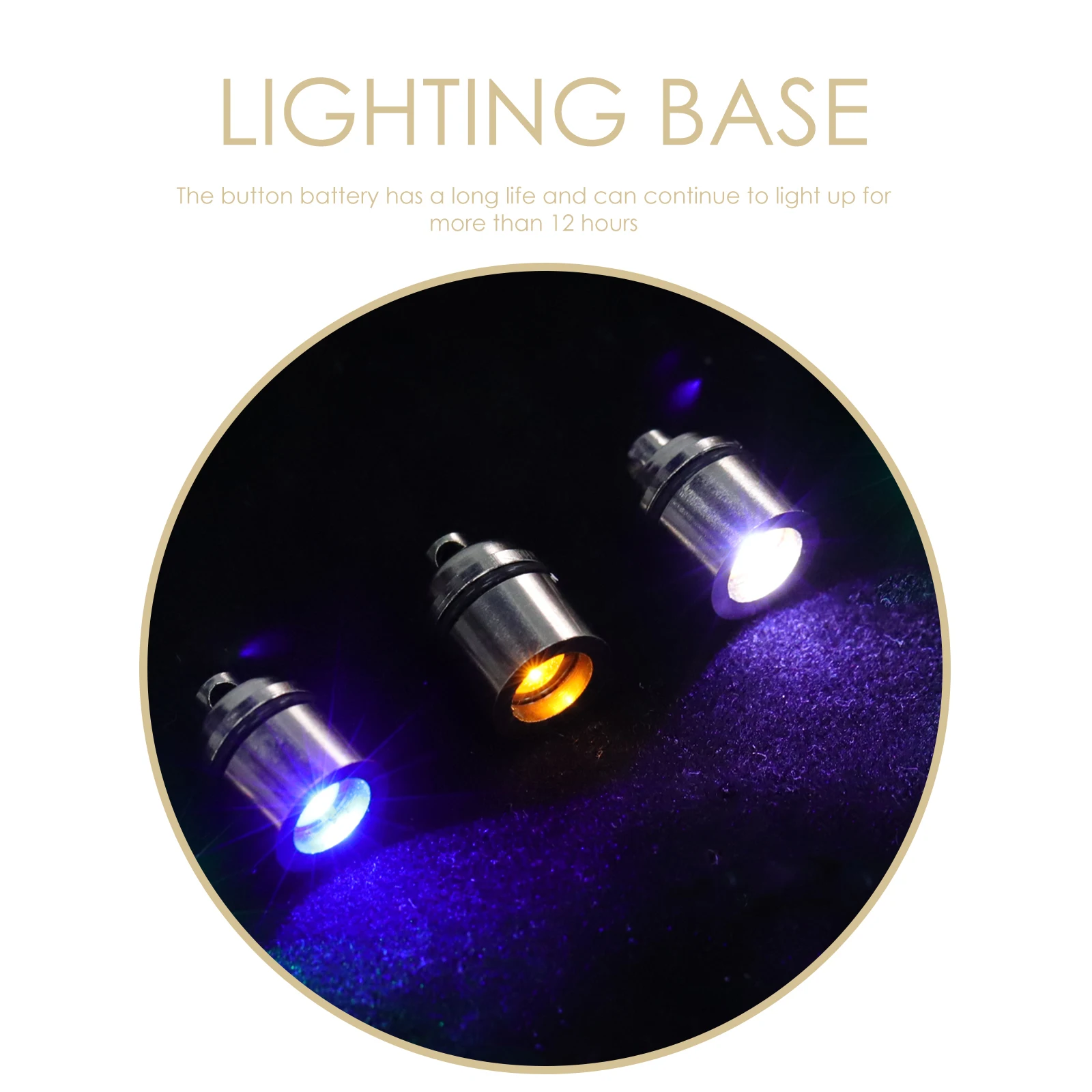 Mini linterna LED de 9 piezas, colgante de llavero LED pequeño portátil y ligero para proyectos de bricolaje para caminar de noche