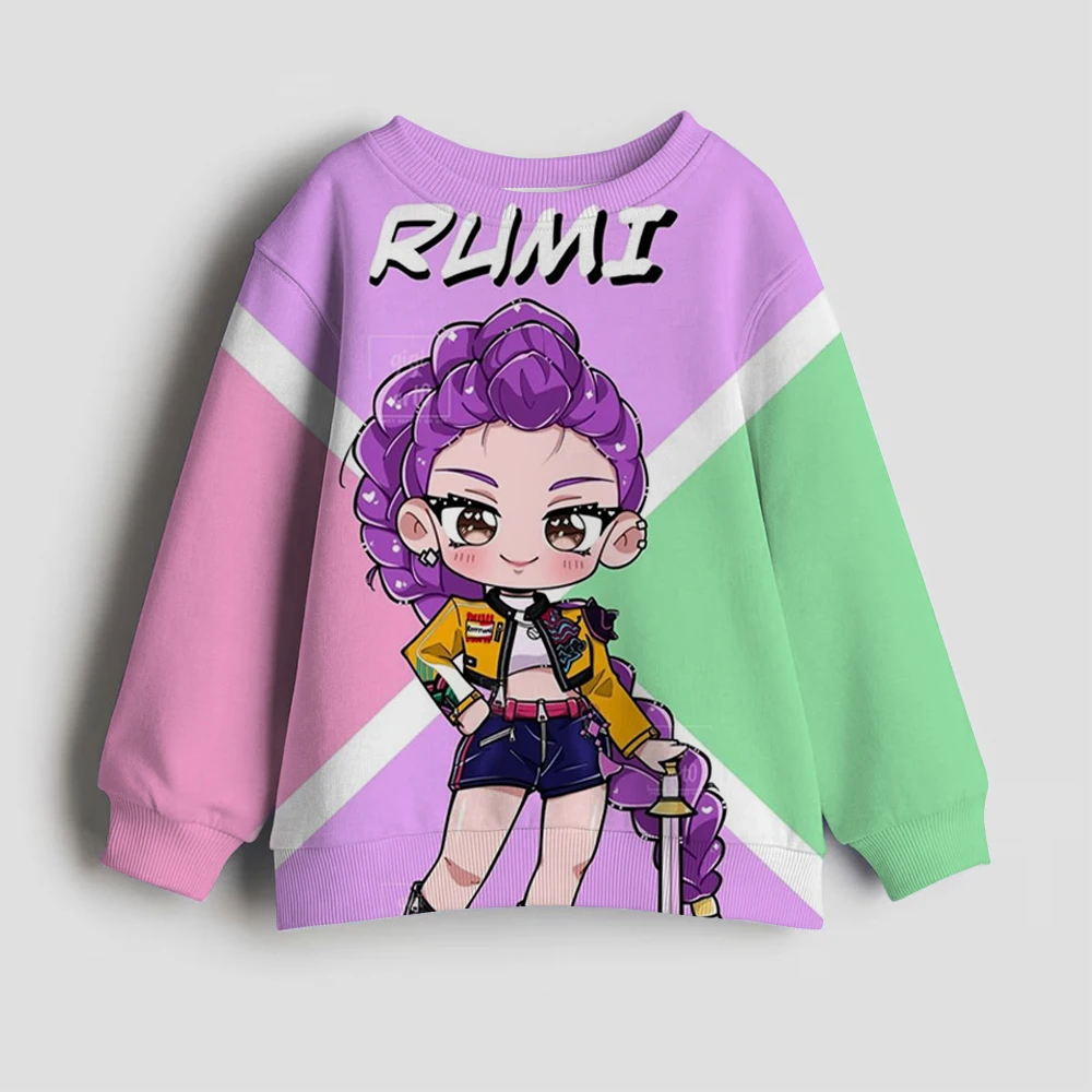 

Miralumizoy Kpop Witch Hunter Parent-Child Clothing Group Anime Hoodies for Kids Girls Autumn and Winter 3D Hoodies