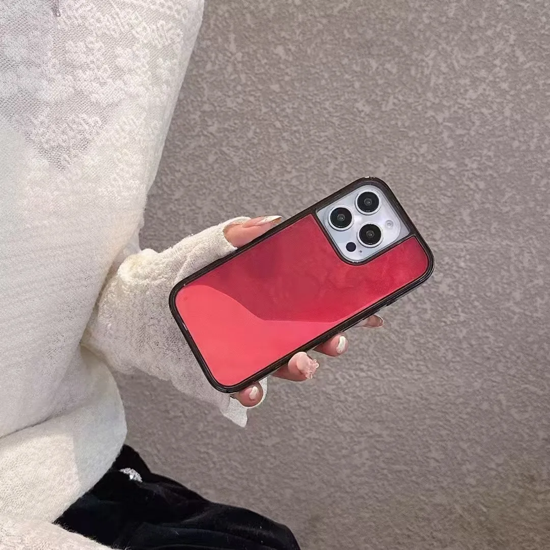 Untuk iPhone 16 15 14 13 12 Pro Max Plus Cover Luminous Quicksand Case Glow in Dark Liquid Shiny Sparkles Shockproof Shell Fundas