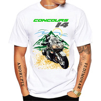 Concours 14 Sport Touring Kaw GS Adventure Motorcycle Rider T-Shirt Men Short Sleeve Hip Hop Moto Sport Riding Boy Casual Tees