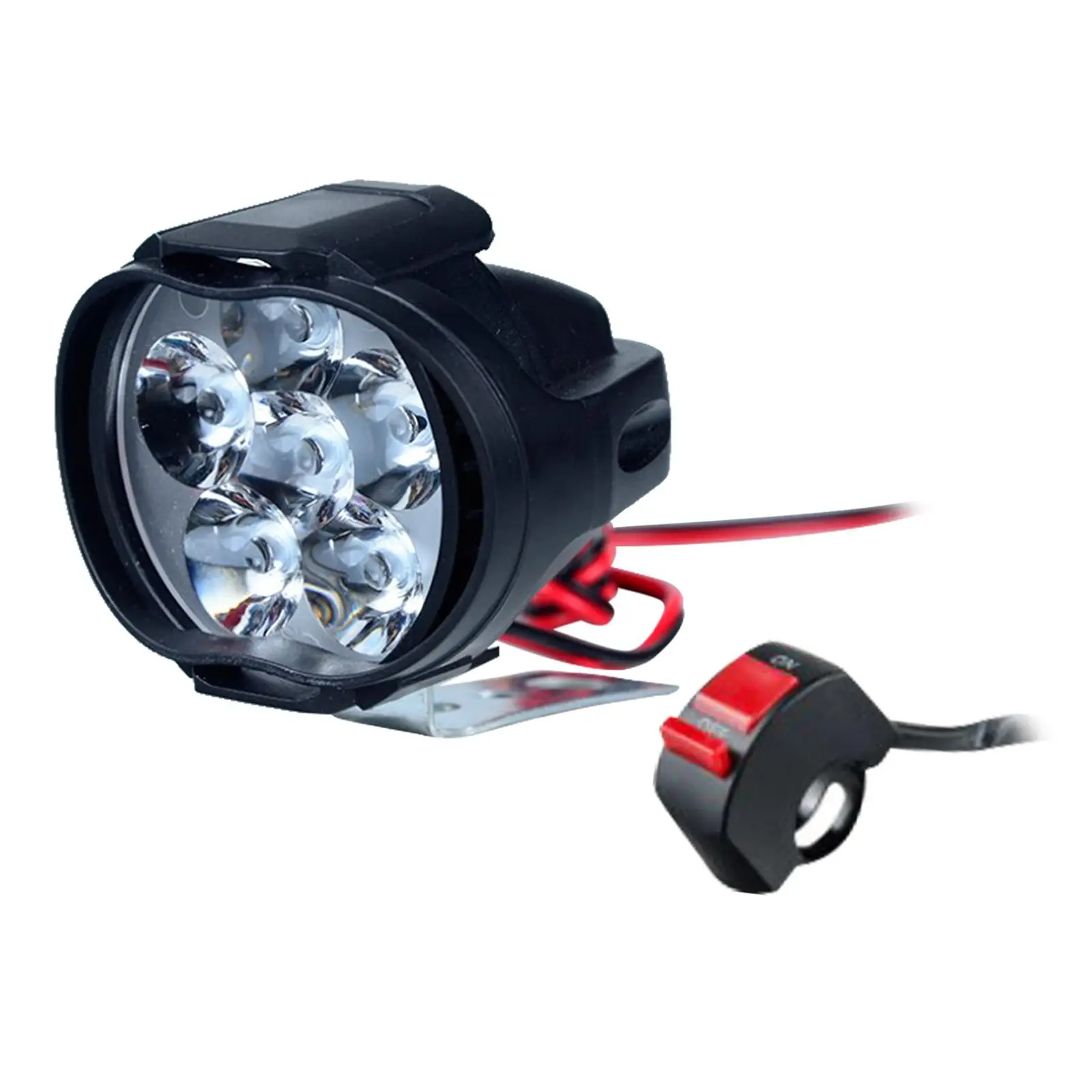

Motorcycle Headlight LED Bracket Round 7 Inch Housing Universal Bike Lamp Assembly for Cafe Racer Dirtbike