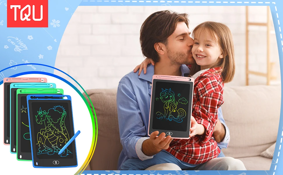 Pack LCD Writing Tablet for Kids, 8.5 Inch Colorful Doodle Board Drawing Tablet, Educational Learning Toys Birthday Gifts for Boys Girls Age view 4