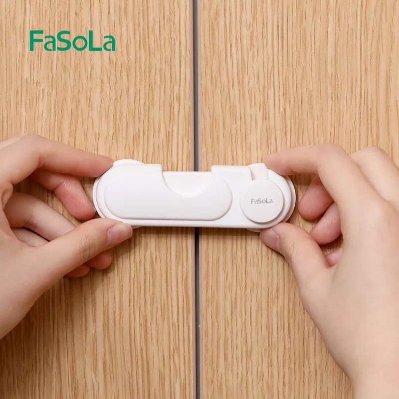 FaSoLa Security Protection Locks Home Baby Safety Multifunction Drawer Lock Child Protect Refrigerator Lock Door Buckle