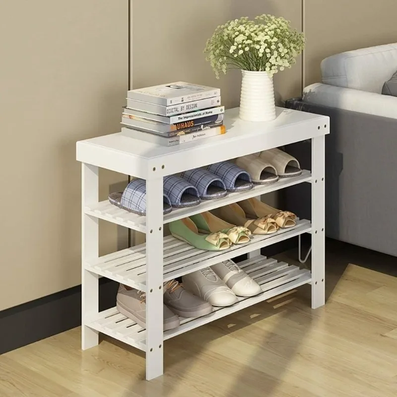 Simple Trending 3-Tier Stackable Shoe Rack, Expandable & Adjustable Shoe Shelf Storage Organizer