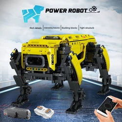 電気ロボットのビルディングブロック,936個のrcパワーロボットのビルディングブロック,15066の技術的なロボットのおもちゃ,スターdogの大きなアルファ,ギフトブロック