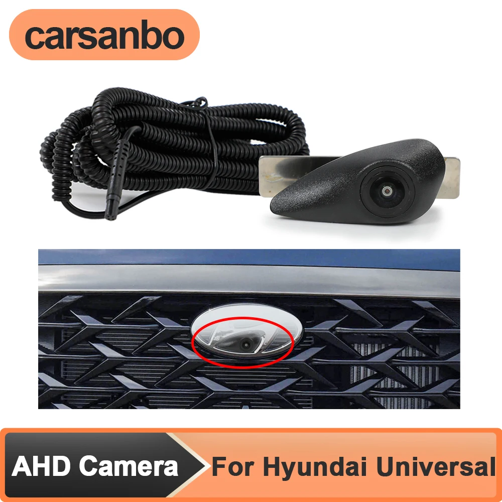 

Carsanbo AHD Night Vision Car Front View Camera for Hyundai Universal Small LOGO Front View Camera Fisheye 150° Lens Waterproof
