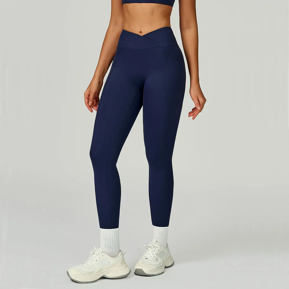 

Cross Waist Head Yoga Leggings Women Gym Pants Sexy High Waist Booty Lifting Leggings Pants Women Sports Clothing Fitness Wear