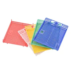1Pcs Reusable Queen Bee Isolator Introduction Cage Portable Plastic Queen Isolation And Introducing Cage Beekeeping Tools