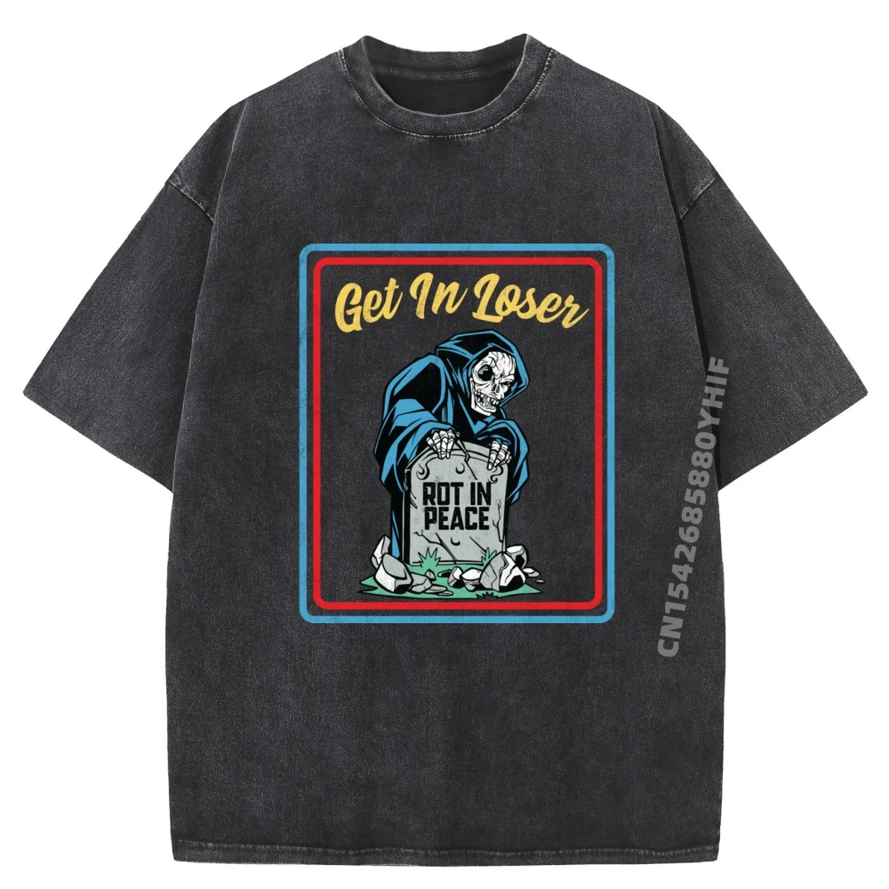 

Vintage Horror Child Game Get Adult Newest Printed Tops & Tees Simple Summer Comfortable Washed T Shirt Luxury Clothes