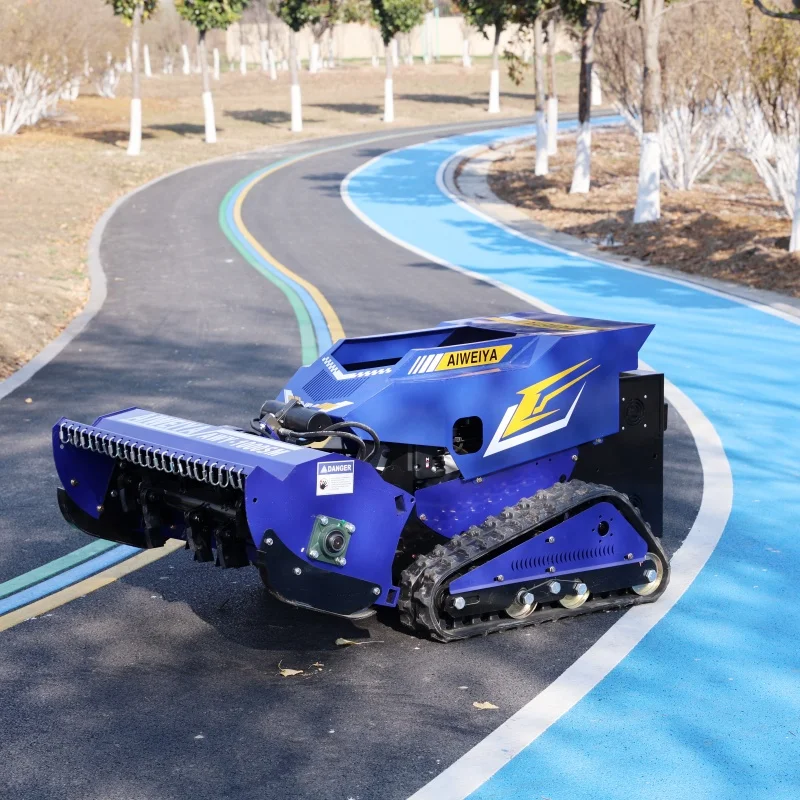 Customized Best Forestry Mulcher Crawler Mower 800mm 1000mm Mm Remote Control Rc Flail Brush Mower for Slope