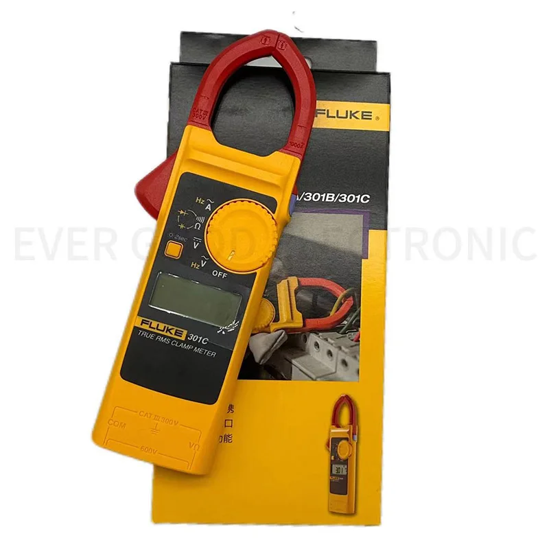 Fluke 301 Series  301A 301A+ 301B 301C AC Digital Clamp Meter AC/DC Voltage Tester with Ohm Continuity Measurement