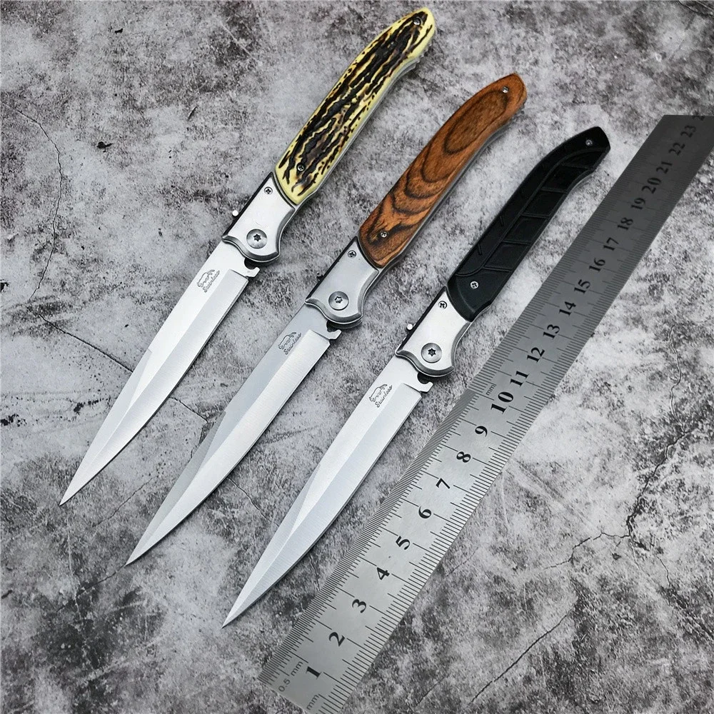 Russian High Heel Folding Knife 420 Stainless Steel Outdoor Defense Knife Hunting Knife Camping Jungle Survival Pocket Knife EDC