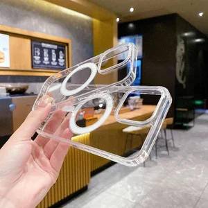 Transparente Telefonabdeckung für iPhone 16 15 14 13 14 11 Pro Max plus Magsafe 8 Hauptverkäufe deckt iPhone 13 - №3 ab