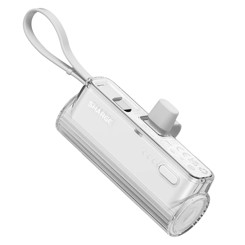 Mini Power Bank 5000mAh for iPhone, 22.5W Built-in Cable Portable Charger | Fast Charging Battery Pack, Travel Essentials, with Light ning and USB-C Changebale Connectors for iPhone 17-15&iPhone 14-12 Mini Power Bank 5000mAh for iPhone, 22.5W Built-in Cable Portable Charger | Fast Charging Battery Pack, Travel Essentials, with Light ning and USB-C Changebale Connectors for iPhone 17-15&iPhone 14-12