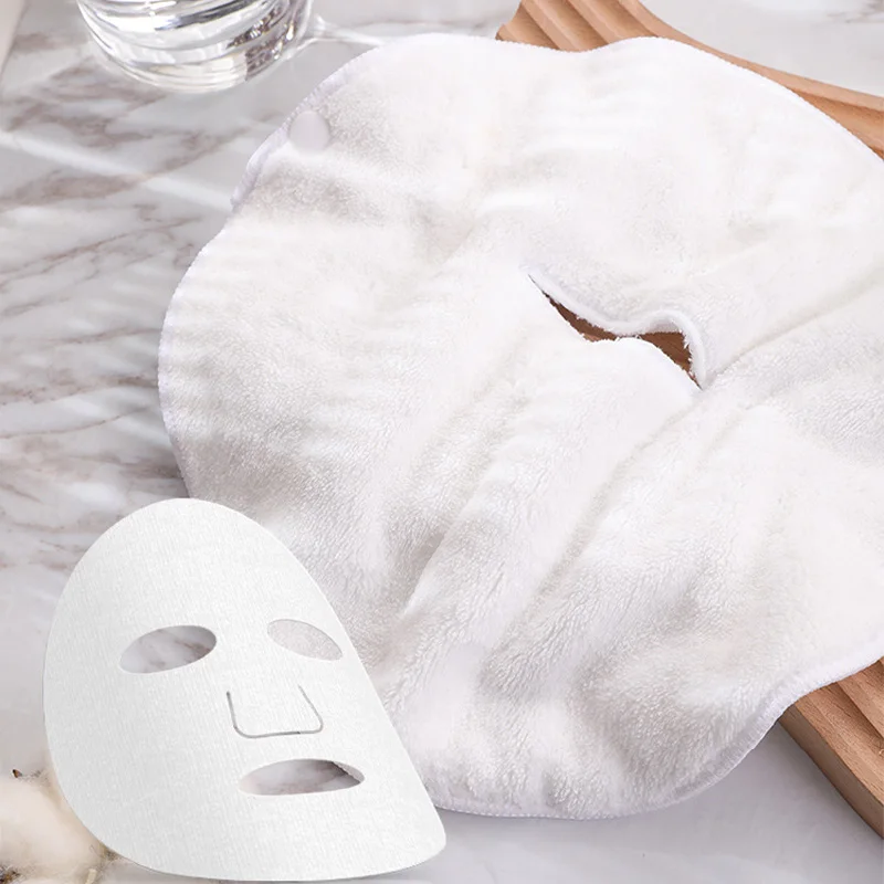 Reusable Hot/Cold Compress Facial Mask Towel Moisturizing Steam Towel for Face Care & Salon Hydrotherapy Hot Compress Towel