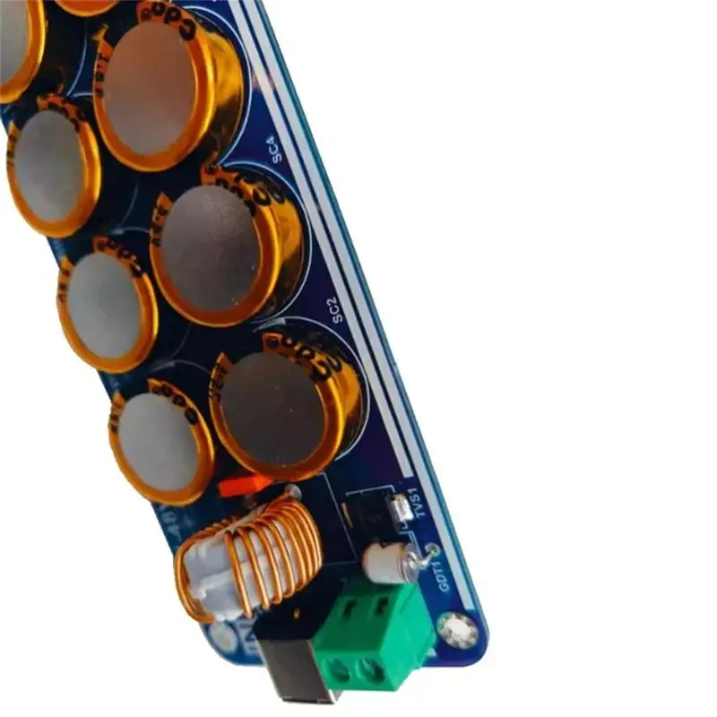 Leading-5V-48V 10A Supercapacitor Filter Board Linear Switching Power Supply For Raspberry Pi Headphone Amplifier DAC Amplifier