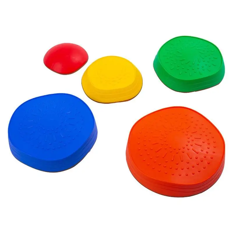 

5Pcs Balance Stone Sensory Training Equipment Teaching Aids Stackable Blocks Stone Balance Stepping Stones Toy For Autistic Kids