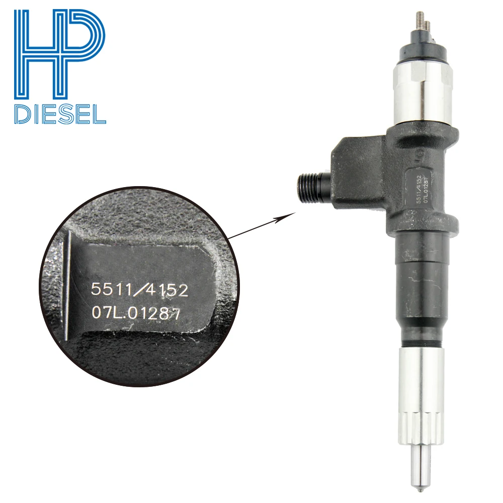 

6pcs/lot New Fuel Injector 095000-5511 Common Rail For DENSO for Isuzu 6WF1-TC Engine Heavy-Duty 6-Month Warranty
