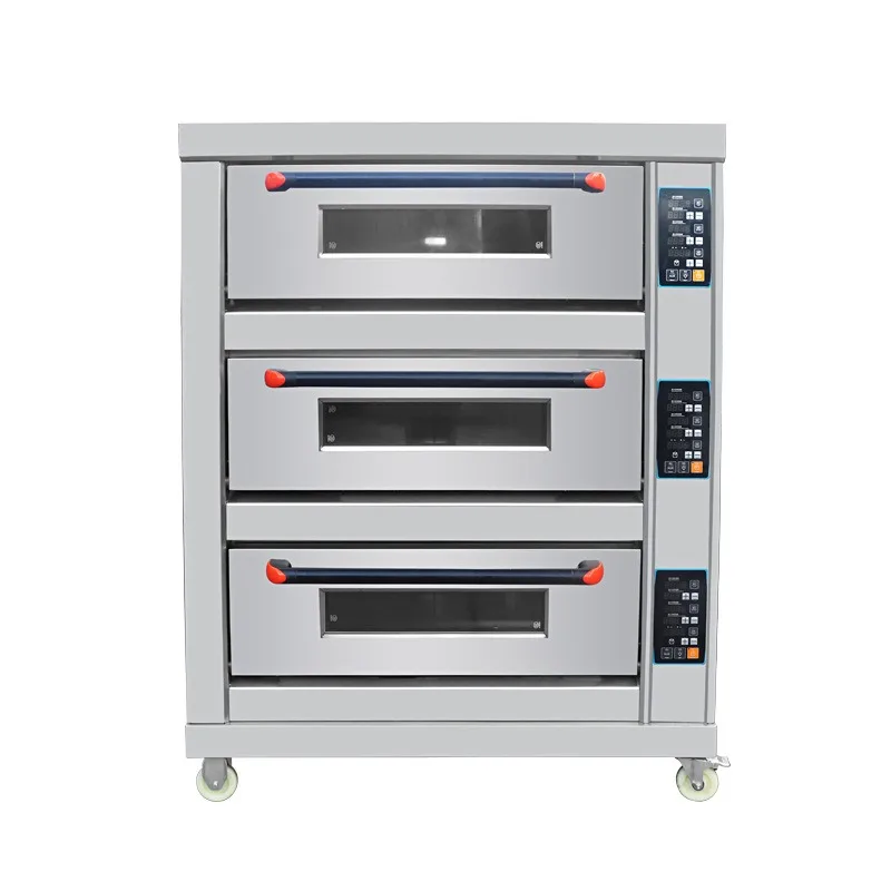 Electric oven commercial three-layer six-plate 304 all-steel digital computer version industrial baking equipment furnace